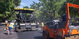 Cartiere în schimbare. Lucrări de asfaltare pe strada Alexandru Lăpușneanu
