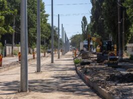 Lucrări în plină desfășurare pe strada Ștefan cel Mare