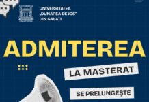 Universitatea „Dunărea de Jos” prelungește admiterea la masterat în cadrul a opt facultăți