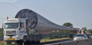 Convoaie agabaritice în județul Galați