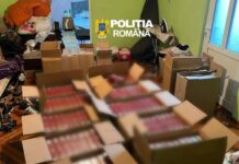 Depozit clandestin de țigări de contrabandă în județul Galați. Poliția a confiscat sute de mii de țigarete