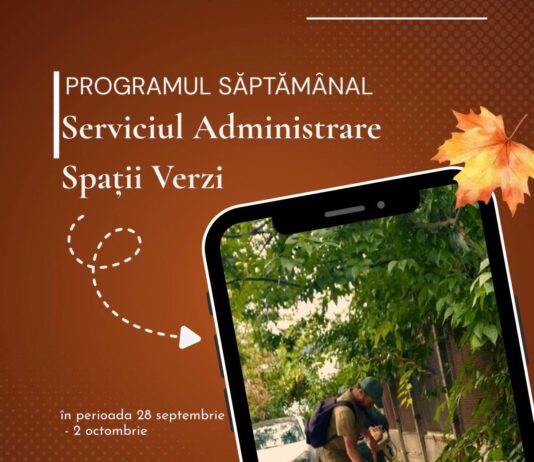 Lucrări de întreținere a spațiilor verzi. Iată în ce zone acționează, săptămâna aceasta, echipele Gospodărire Urbană