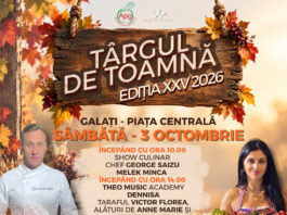 Târgul de Toamnă continuă în Piața Centrală. Hai și tu să te bucuri de spectacole culinare, mâncare delicioasă și muzică