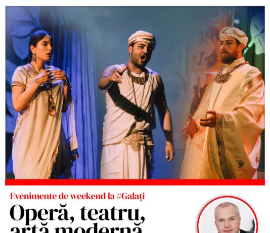 Operă, teatru, artă modernă și sport. Evenimentele acestui weekend, la Galați