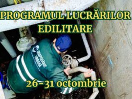 Program. Iată ce lucrări edilitare va executa săptămâna aceasta Gospodărire Urbană